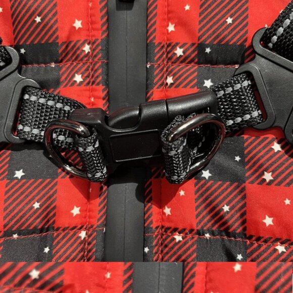 Winter Red Plaid Ski Suit Warm Coat for Small Dog Cat Pet Clothes - Picture 5 of 9